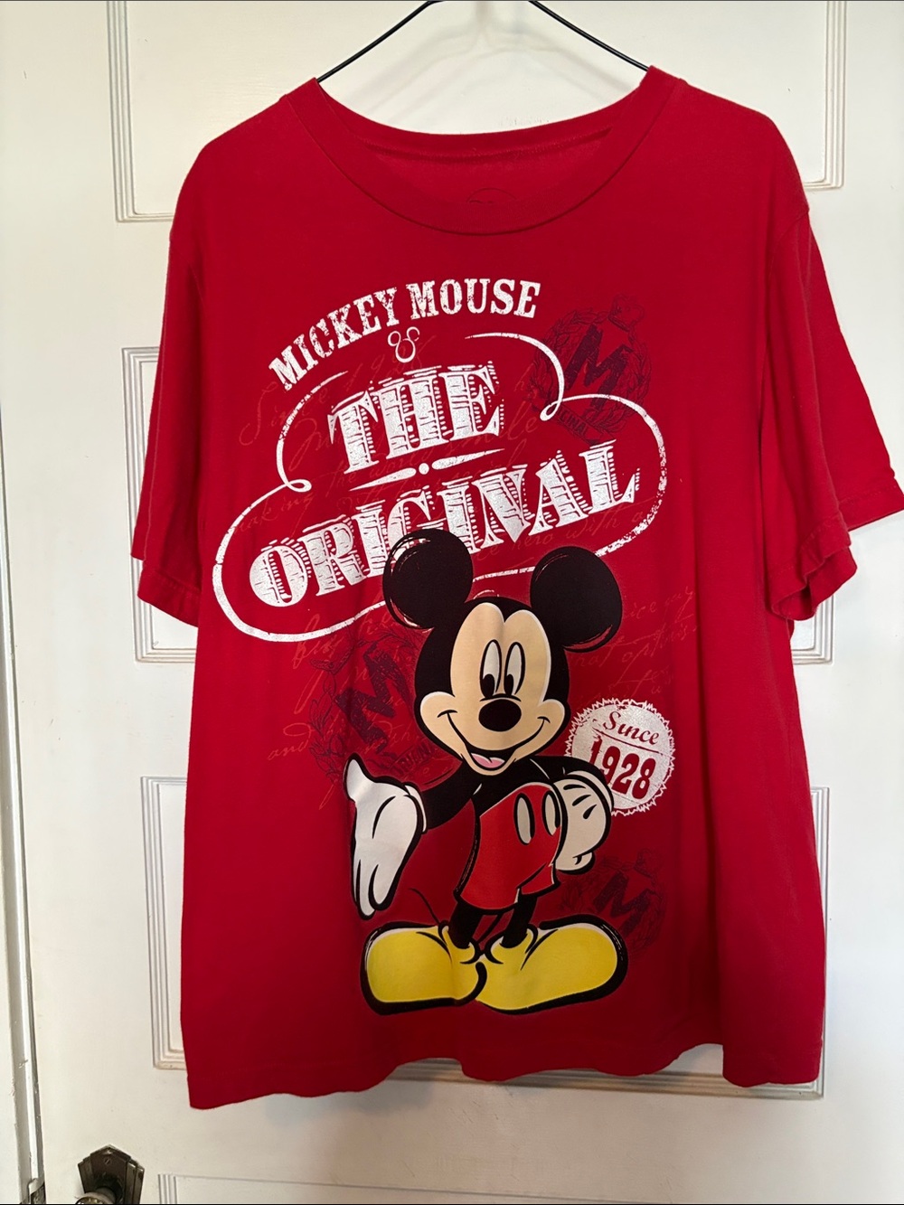 Mickey Mouse "The Original" Red Graphic Tee Size 1X